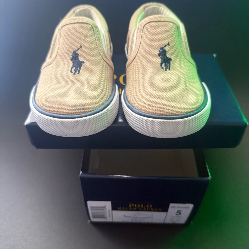 Polo by Ralph Lauren Kids Tan Slip-On Shoes